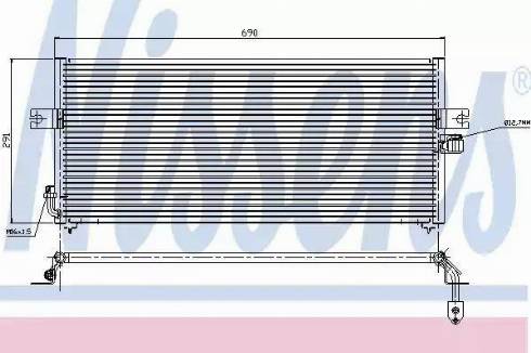 Nissens 94358 - Конденсатор, кондиціонер autozip.com.ua