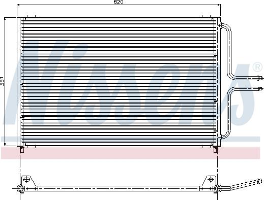 Nissens 94322 - Конденсатор, кондиціонер autozip.com.ua