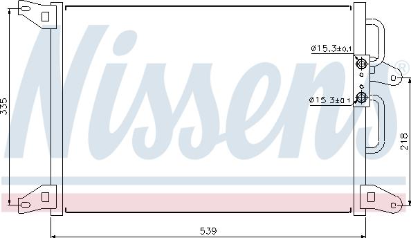 Nissens 94220 - Конденсатор, кондиціонер autozip.com.ua