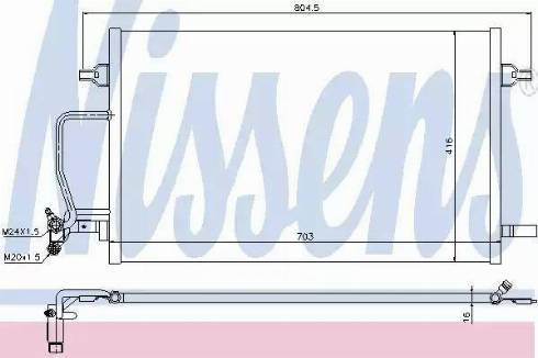 NISSENS 94762 - Конденсатор, кондиціонер autozip.com.ua