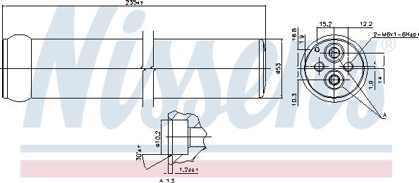 Nissens 95587 - Осушувач, кондиціонер autozip.com.ua