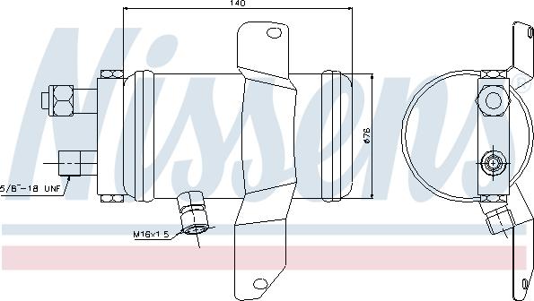 Nissens 95049 - Осушувач, кондиціонер autozip.com.ua