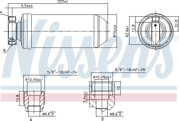 Nissens 95111 - Осушувач, кондиціонер autozip.com.ua