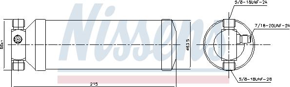 Nissens 95036 - Осушувач, кондиціонер autozip.com.ua