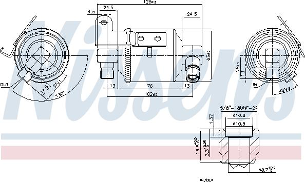 Nissens 95109 - Осушувач, кондиціонер autozip.com.ua