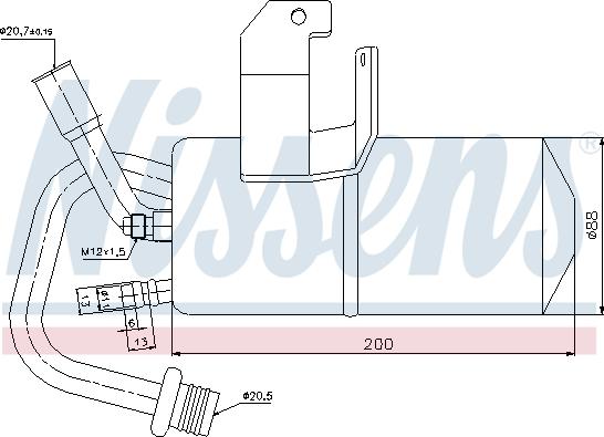 Nissens 95317 - Осушувач, кондиціонер autozip.com.ua