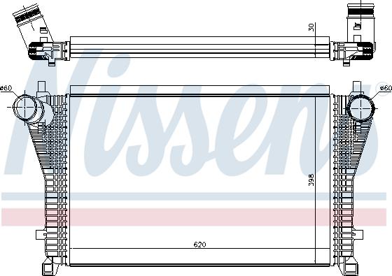 Nissens 96494 - Интеркулер autozip.com.ua