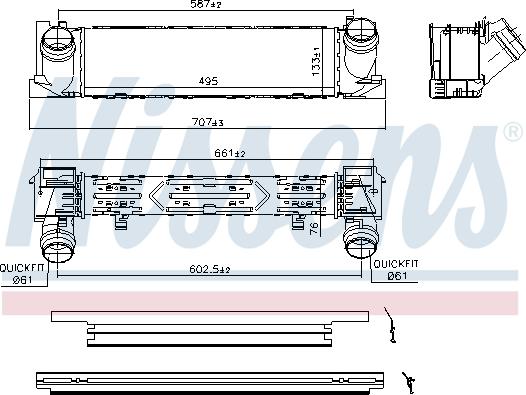 NISSENS 96552 - Інтеркулер autozip.com.ua