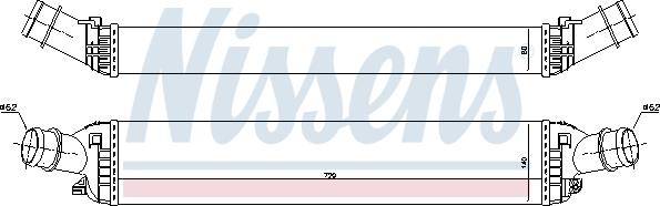 Nissens 96618 - Интеркулер autozip.com.ua