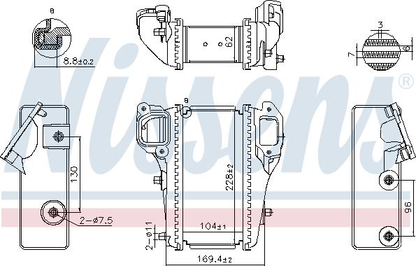 Nissens 961586 - Интеркулер autozip.com.ua