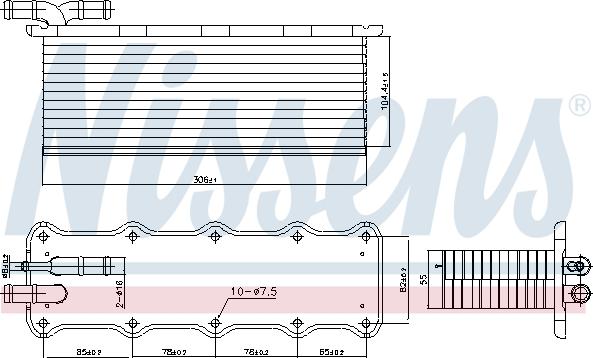 Nissens 96318 - Интеркулер autozip.com.ua