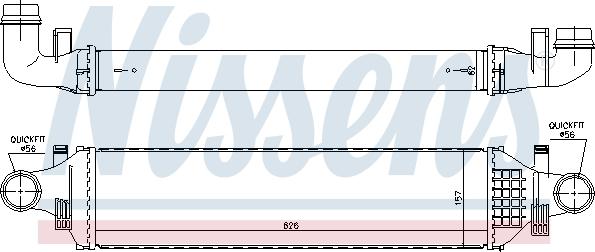 Nissens 96335 - Інтеркулер autozip.com.ua
