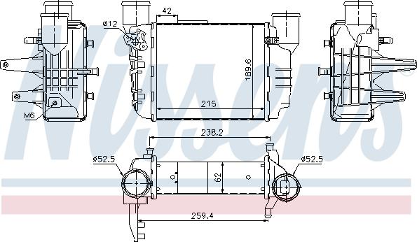 NISSENS 96709 - Інтеркулер autozip.com.ua
