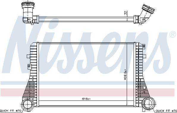 Nissens 96715 - Интеркулер autozip.com.ua