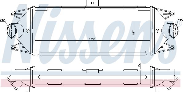 Nissens 96727 - Інтеркулер IVECO DAILY 99- вир-во Nissens autozip.com.ua