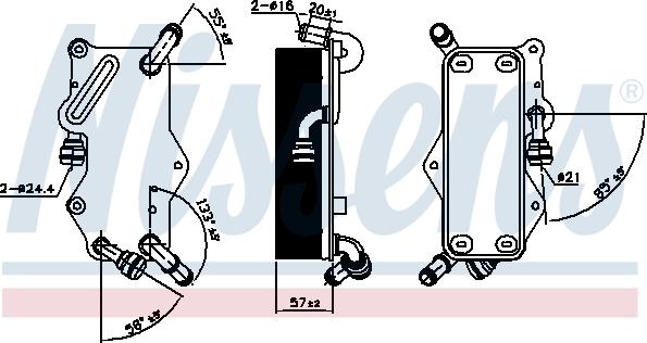 NISSENS 90942 - Масляний радіатор, автоматична коробка передач autozip.com.ua