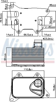 Nissens 90914 - Радіатор масляний VAG вир-во Nissens autozip.com.ua