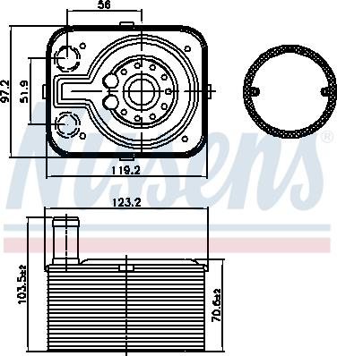 Nissens 90655 - Масляний радіатор First Fit autozip.com.ua