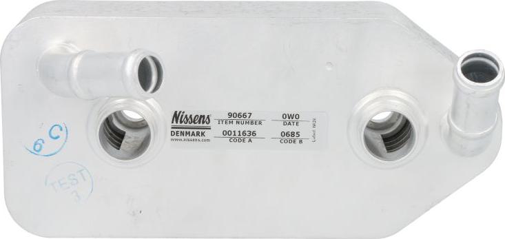 NISSENS 90667 - Масляний радіатор, автоматична коробка передач autozip.com.ua