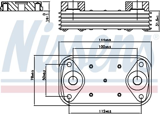 Nissens 90889 - Масляний радіатор, рухове масло autozip.com.ua