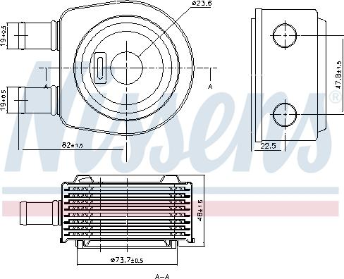NISSENS 90798 - Масляний радіатор, автоматична коробка передач autozip.com.ua