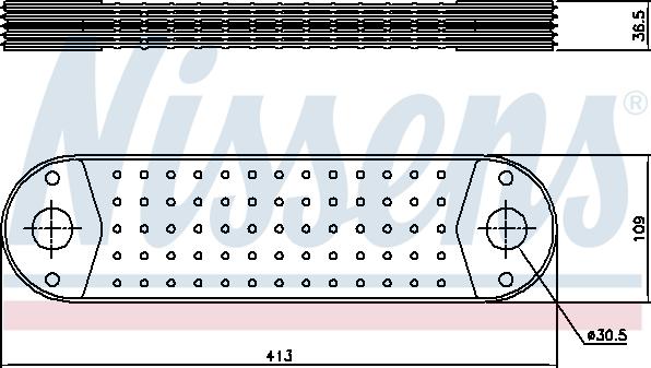 Nissens 90762 - Масляний радіатор, рухове масло autozip.com.ua