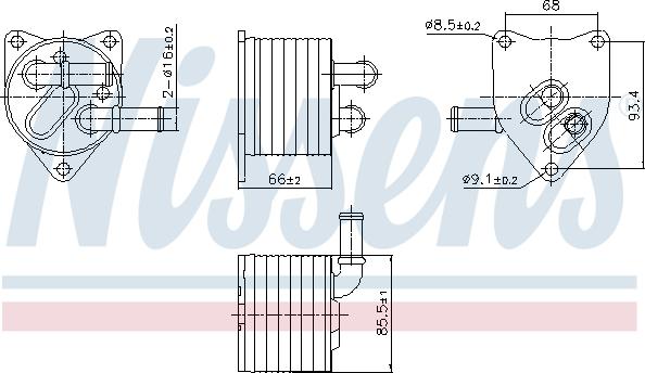 NISSENS 91512 - Масляний радіатор, автоматична коробка передач autozip.com.ua