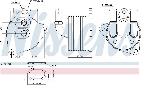NISSENS 91223 - Масляний радіатор, автоматична коробка передач autozip.com.ua