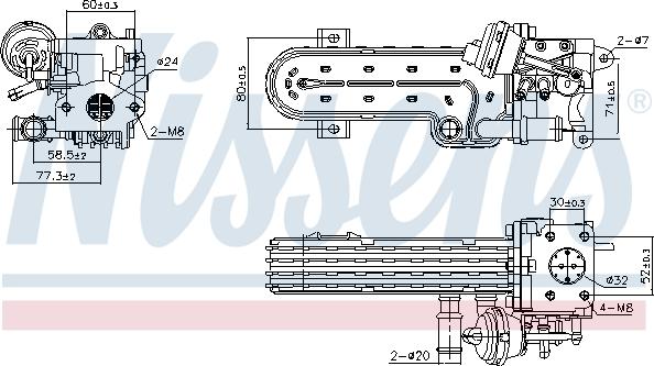NISSENS 989413 - Радіатор, рециркуляція ОГ autozip.com.ua