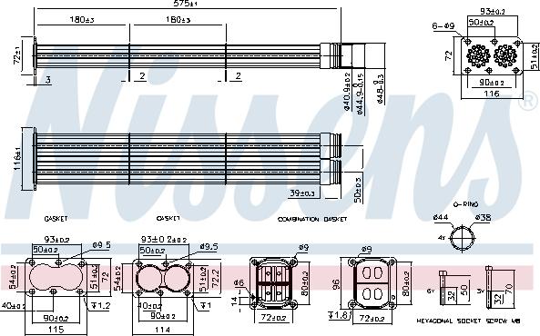 NISSENS 989565 - Радіатор, рециркуляція ОГ autozip.com.ua
