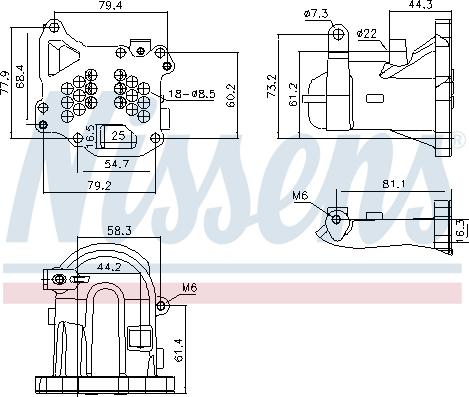 Nissens 989313 - Радіатор, рециркуляція ОГ autozip.com.ua