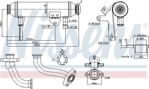 Nissens 989283 - Радіатор, рециркуляція ОГ autozip.com.ua