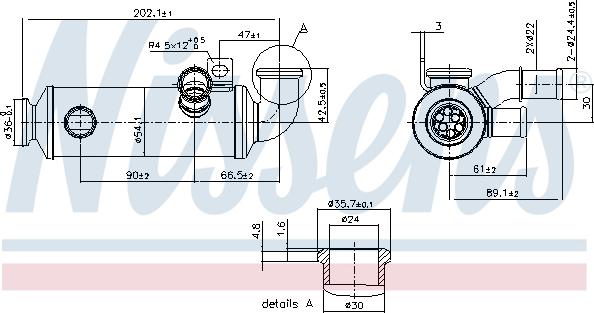 Nissens 989274 - Радіатор, рециркуляція ОГ autozip.com.ua