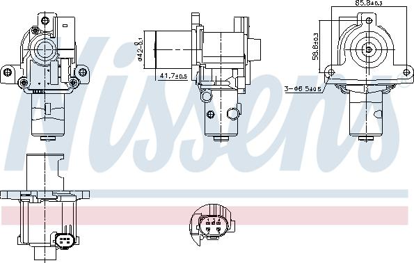 NISSENS 98183 - Клапан повернення ОГ autozip.com.ua