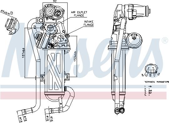 Nissens 98375 - Модуль повернення ОГ autozip.com.ua