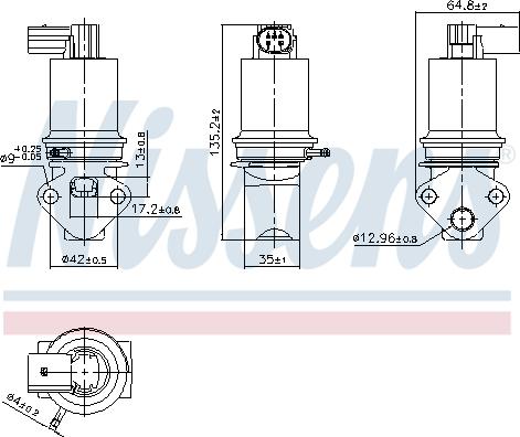 Nissens 98372 - Клапан повернення ОГ autozip.com.ua