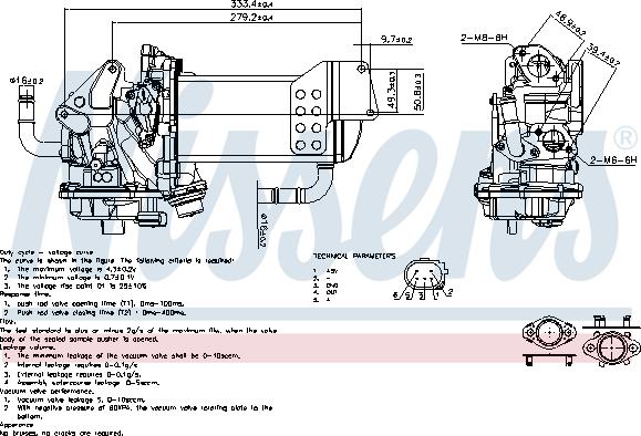 Nissens 98230 - Клапан повернення ОГ autozip.com.ua