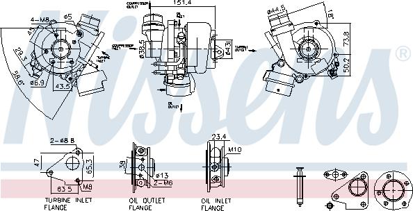 Nissens 93448 - Компресор, наддув autozip.com.ua