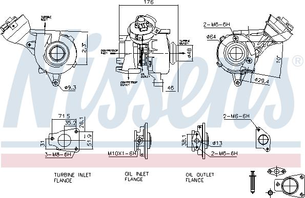 NISSENS 93482 - Компресор, наддув autozip.com.ua