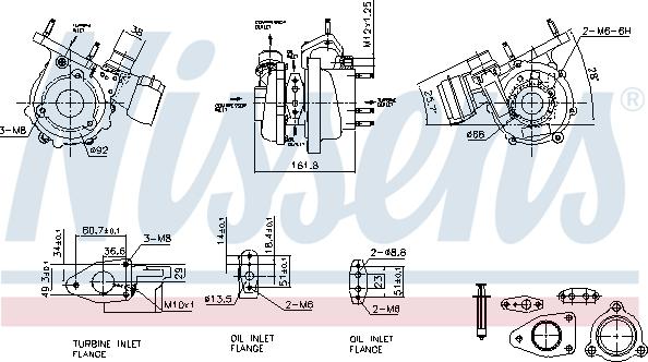 Nissens 93436 - Турбіна OPEL-RENAULT 2.3 DCI M9T 11-2011 -> 9-2016 вир-во Nissens autozip.com.ua