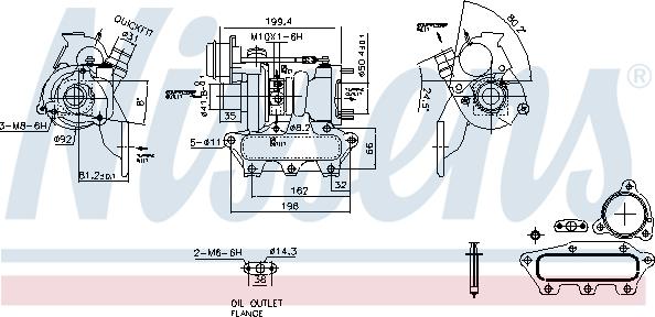 Nissens 93423 - Компресор, наддув autozip.com.ua