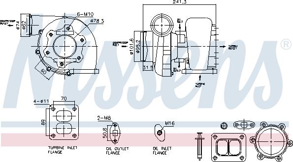 Nissens 93597 - Компресор, наддув autozip.com.ua