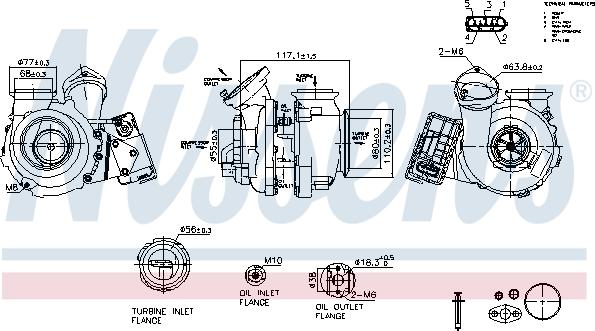 Nissens 93503 - Компресор, наддув autozip.com.ua