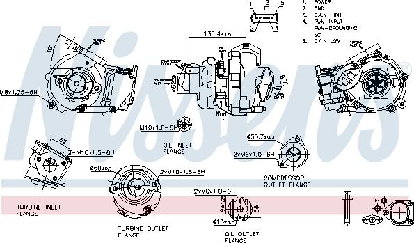 NISSENS 93502 - Компресор, наддув autozip.com.ua