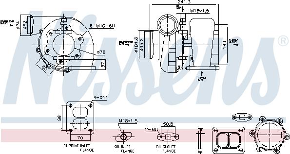 Nissens 93583 - Компресор, наддув autozip.com.ua