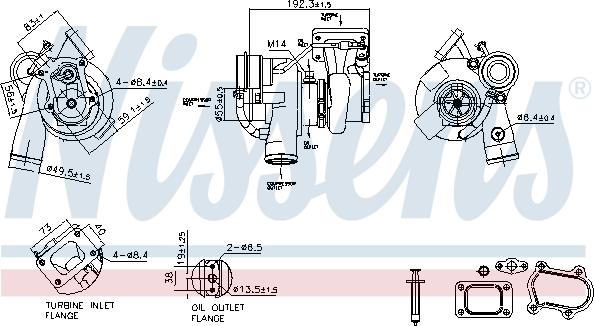 Nissens 93528 - Компресор, наддув autozip.com.ua