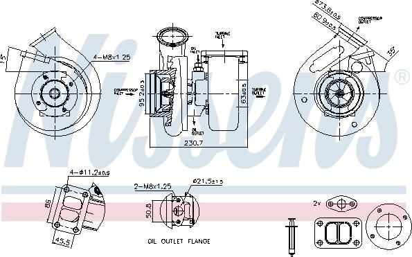 Nissens 93663 - Компресор, наддув autozip.com.ua