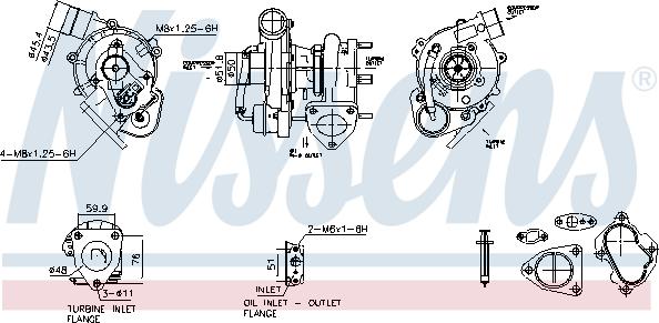 Nissens 93667 - Компресор, наддув autozip.com.ua