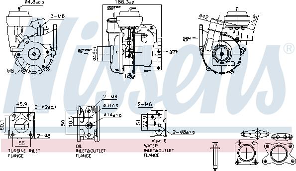 Nissens 93615 - Компресор, наддув autozip.com.ua