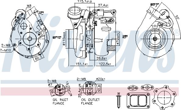 Nissens 93617 - Компресор, наддув autozip.com.ua